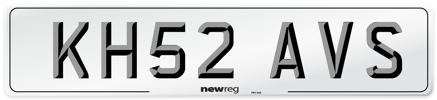 KH52 AVS Number Plate from New Reg